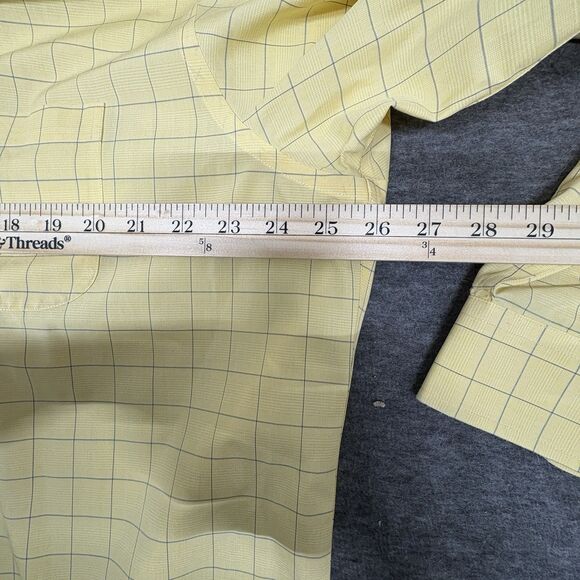 Brooks Brothers Men Yellow Plaid Button Down Shirts Size 17-4/5 - Picture 4 of 7